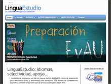 Tablet Screenshot of linguaestudio.com